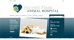 Desktop Screenshot of harvestplazaanimalhospital.com